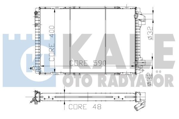 KALE OTO RADYATÖR Radiaator,mootorijahutus 146600